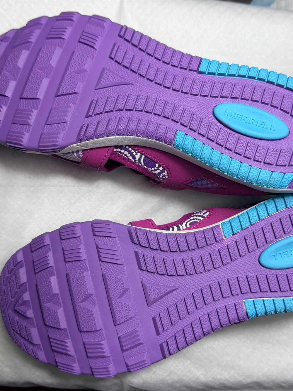 Merrell Purple and Blue Women’s Water-Ready Athletic Sandals - Picture 2 of 4